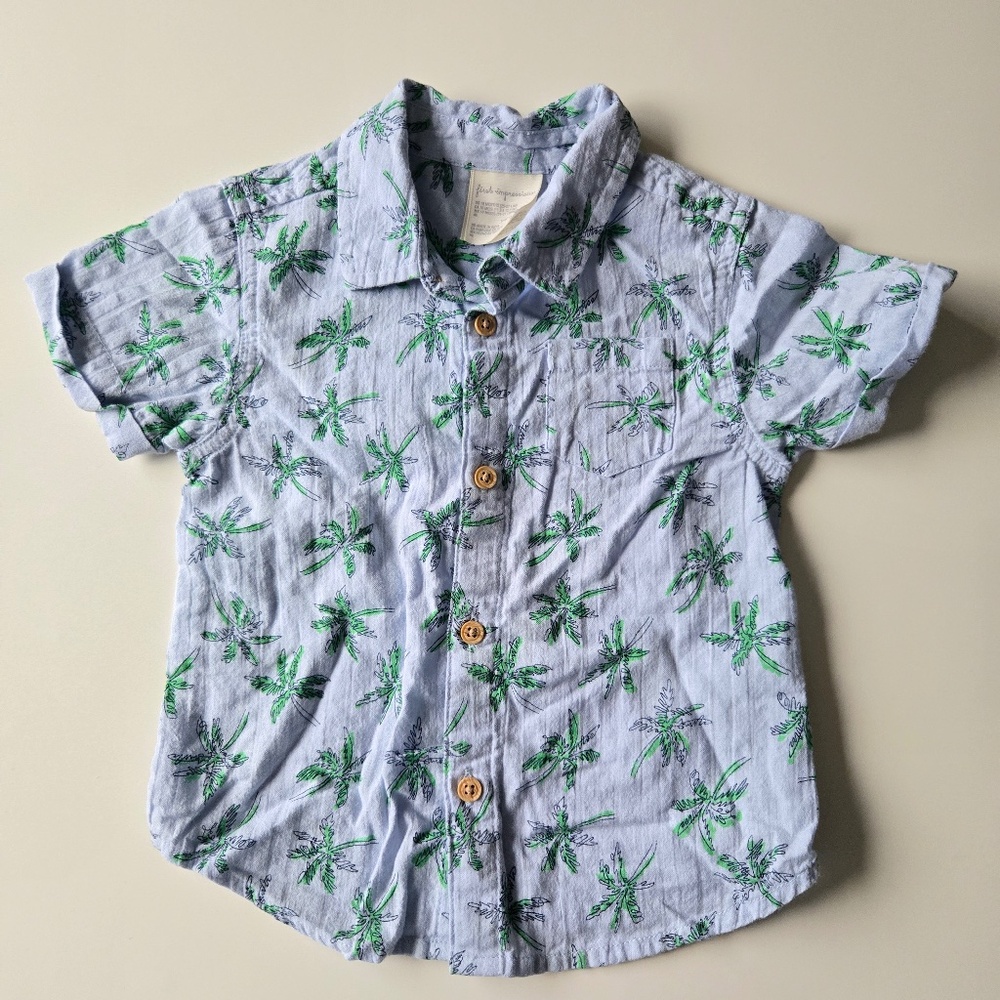 Palm Tree Dress Shirt (little boy)